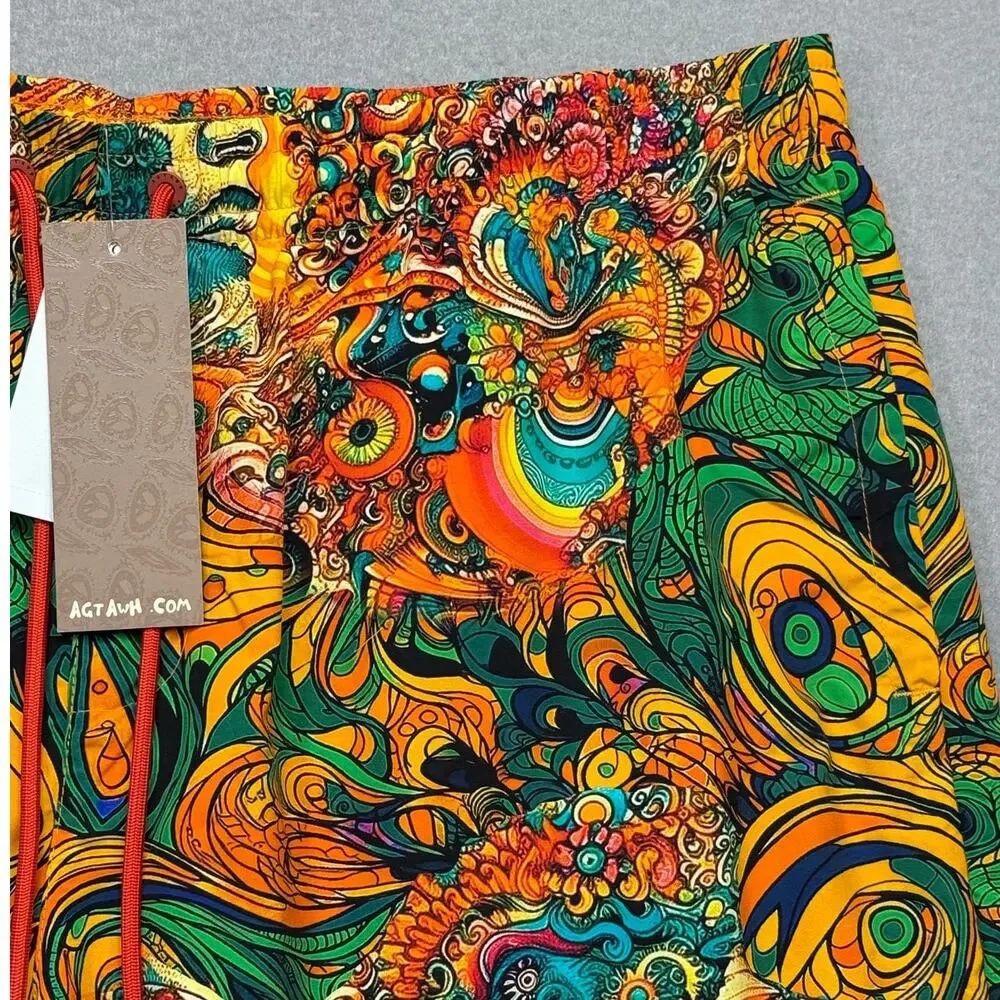 The AGTAWH Delic Print Swim Shorts Multi, XL $75